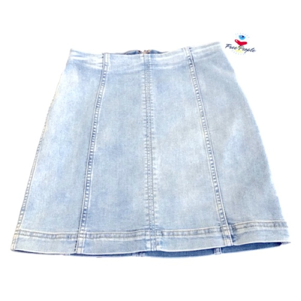 Modern Femme Denim Mini Skirt~ free people